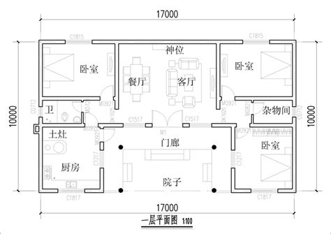 三合院平面圖|30萬自建歐式三合院，3D展示布局，再也不怕看不懂平面圖